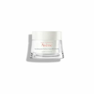Glasbehälter mit Revitalisierender Nutritive Creme von Avène für empfindliche, sehr trockene Haut.