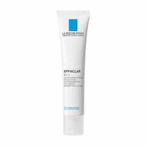 Tube mit Hautpflegecreme von La Roche-Posay, betont Anti-Oxidation und Hautreinheiten.