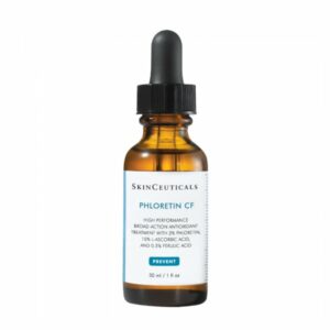 Braune Glasflasche mit Pipette, enthält Hautpflege-Antioxidans Phloretin CF von SkinCeuticals, 30 ml.