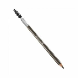 Brauner Augenbrauenstift mit Bürstchen an einem Ende und spitzem Ende zum Zeichnen von Augenbrauen.