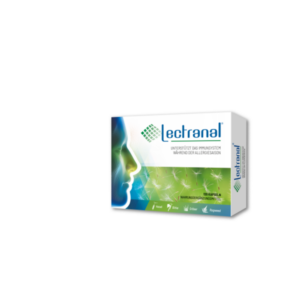 Verpackung des Nahrungsergänzungsmittels Lectranal zur Unterstützung des Immunsystems während der Allergiesaison.