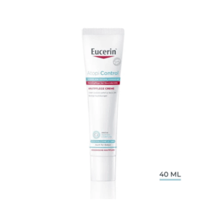 Eucerin Atopi Control Akutpflege Creme in einer 40 ml Tube, speziell für trockene, atrophische Haut.